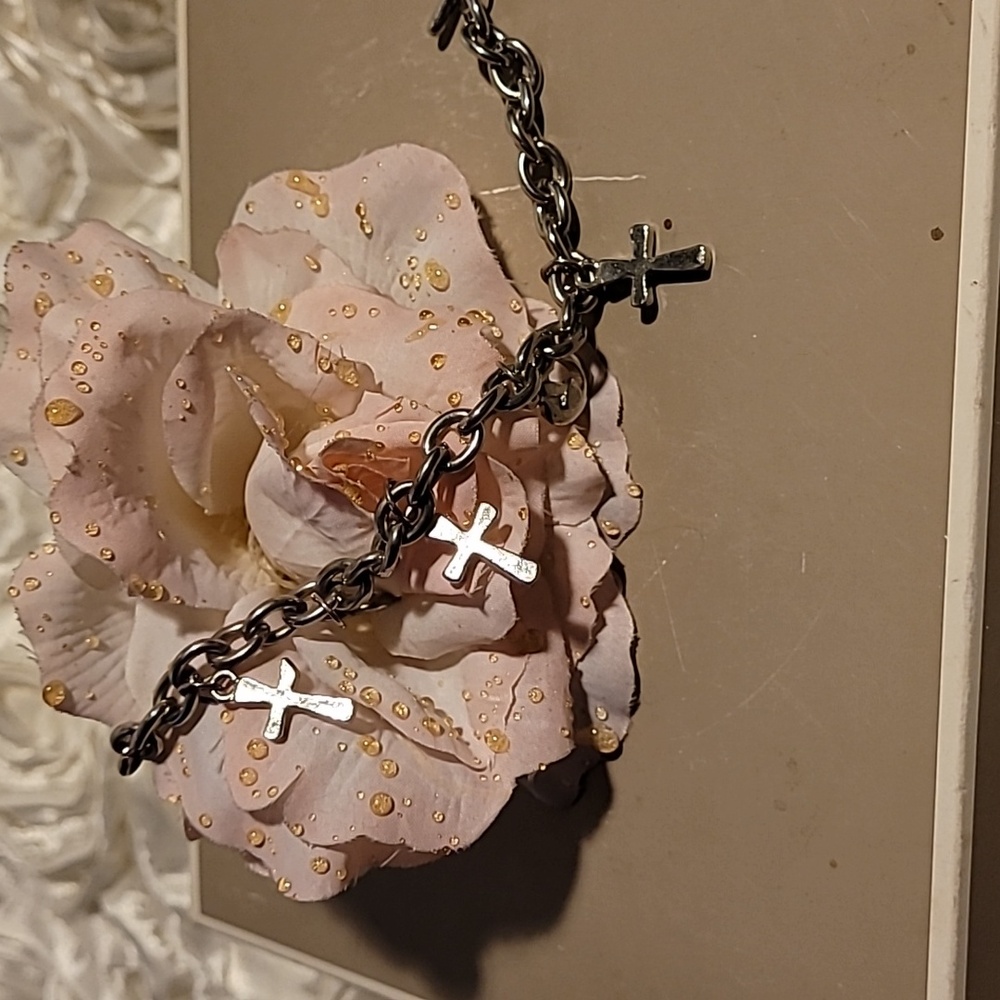 Charm Cross / Heart Bracelet